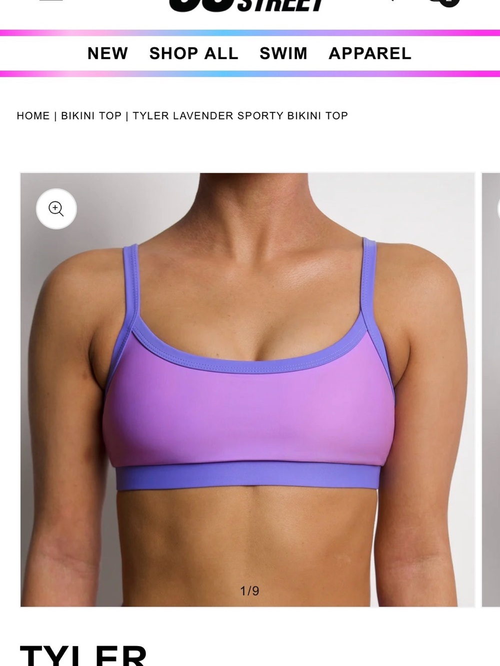 93 Play Street Lavender Bikini Set